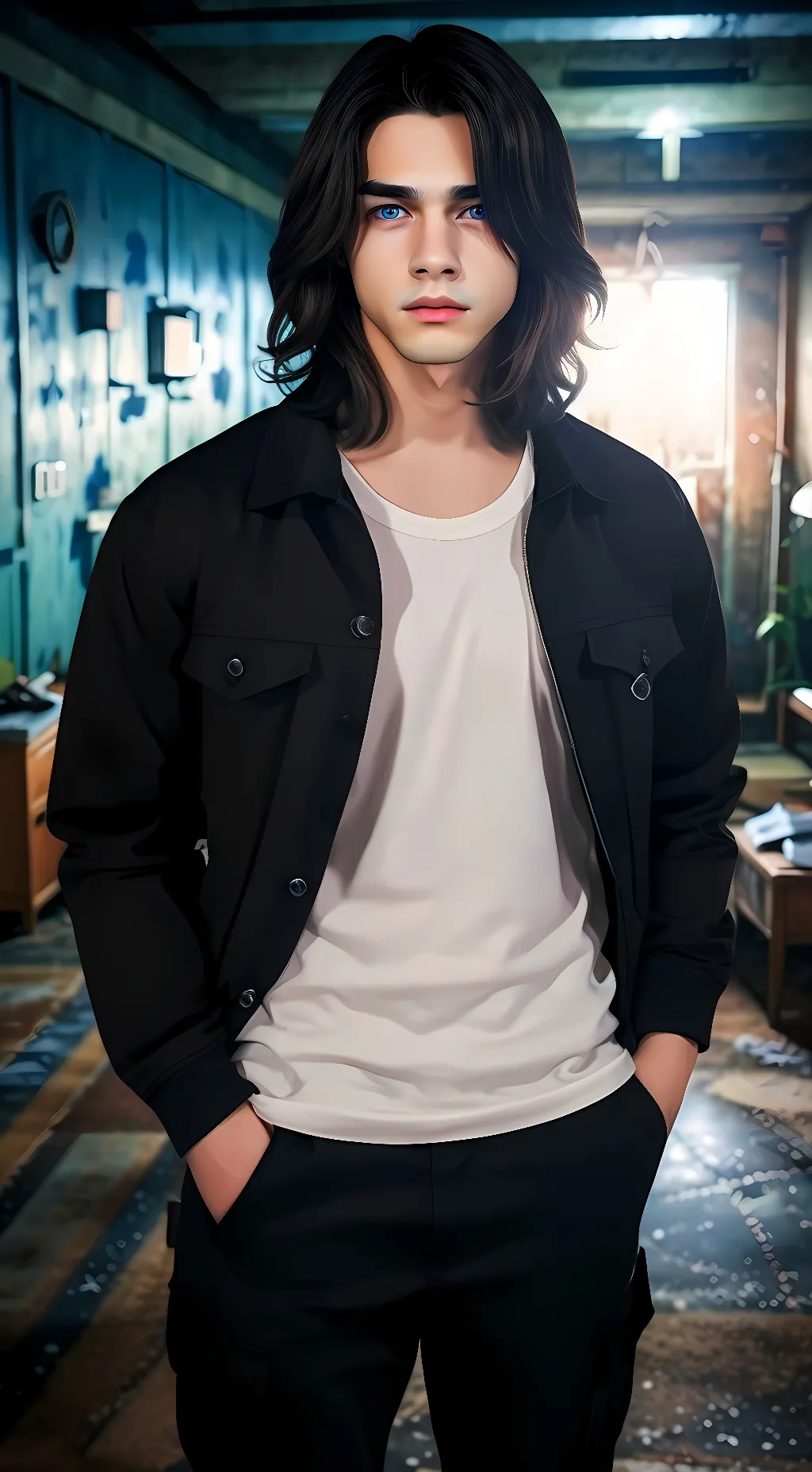 ai character: The Dark Omen background