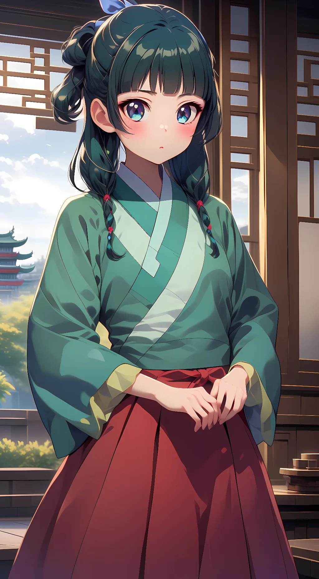 ai character: Maomao background