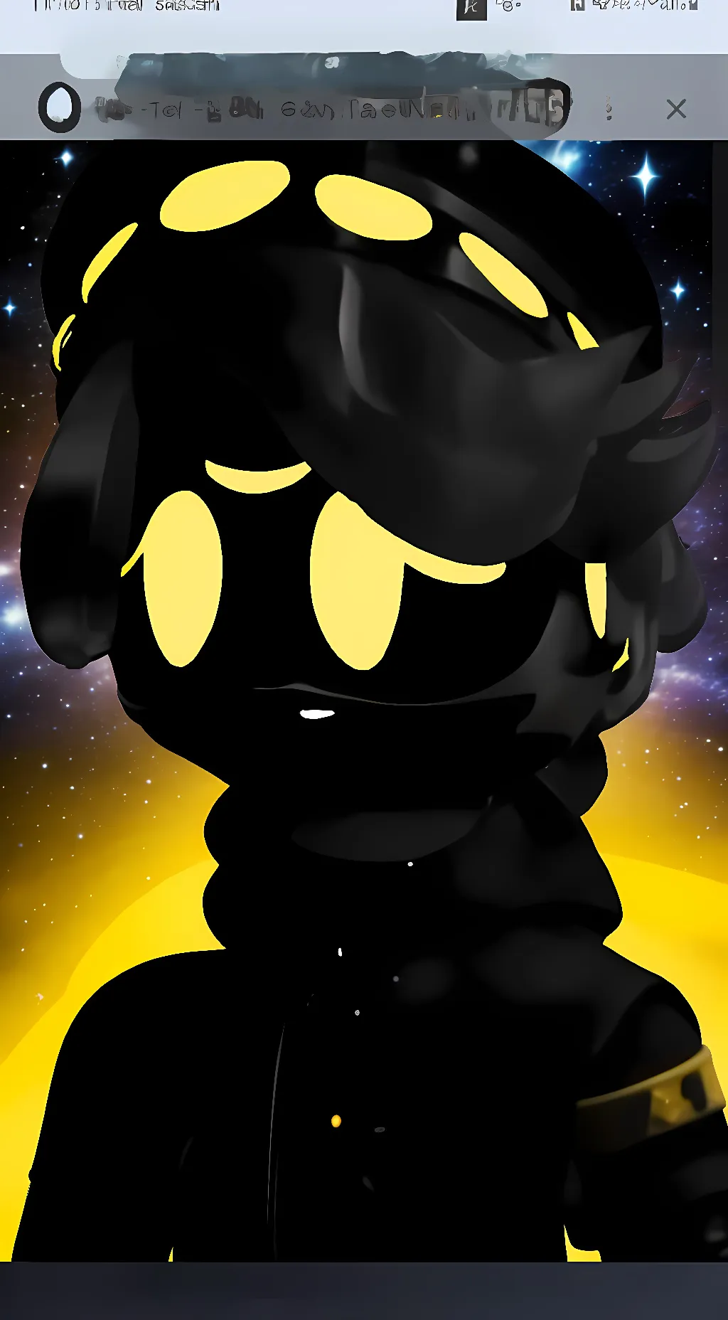 ai character: Black N background