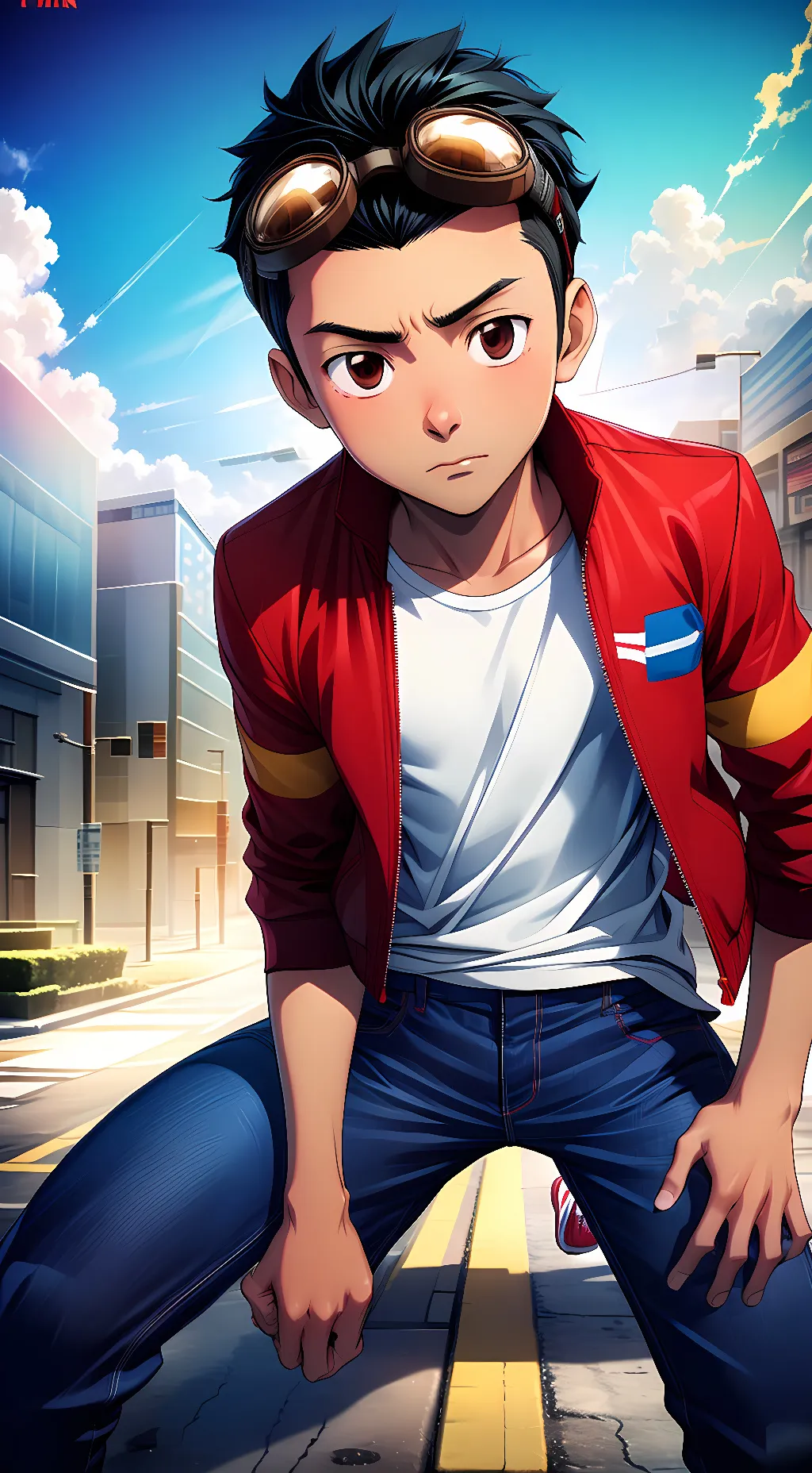 ai character: Rex Diego Salazar  background