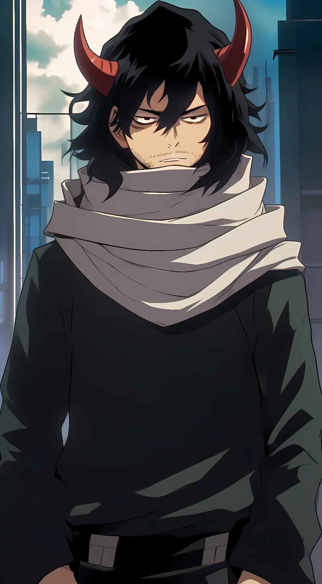 ai character: demon aizawa. background