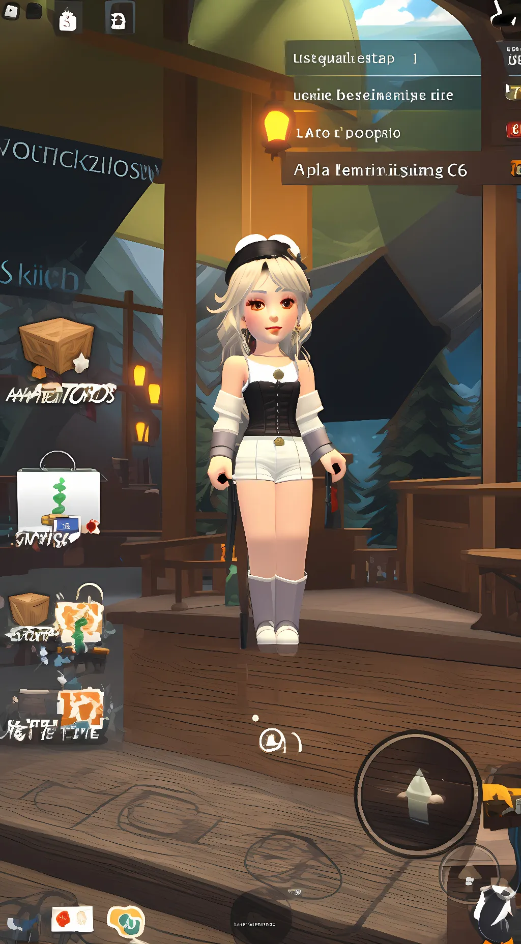 ai character: make her happy background