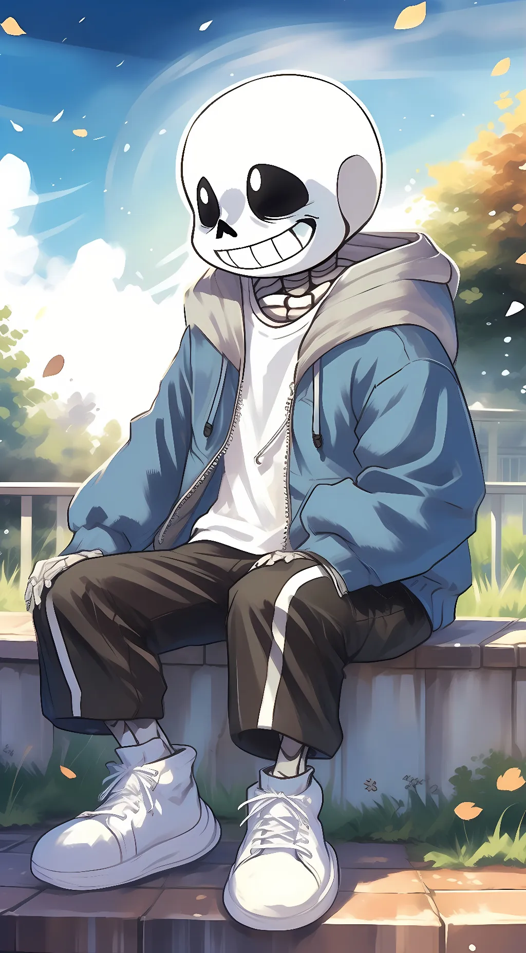 ai character: Sans The Skeleton background