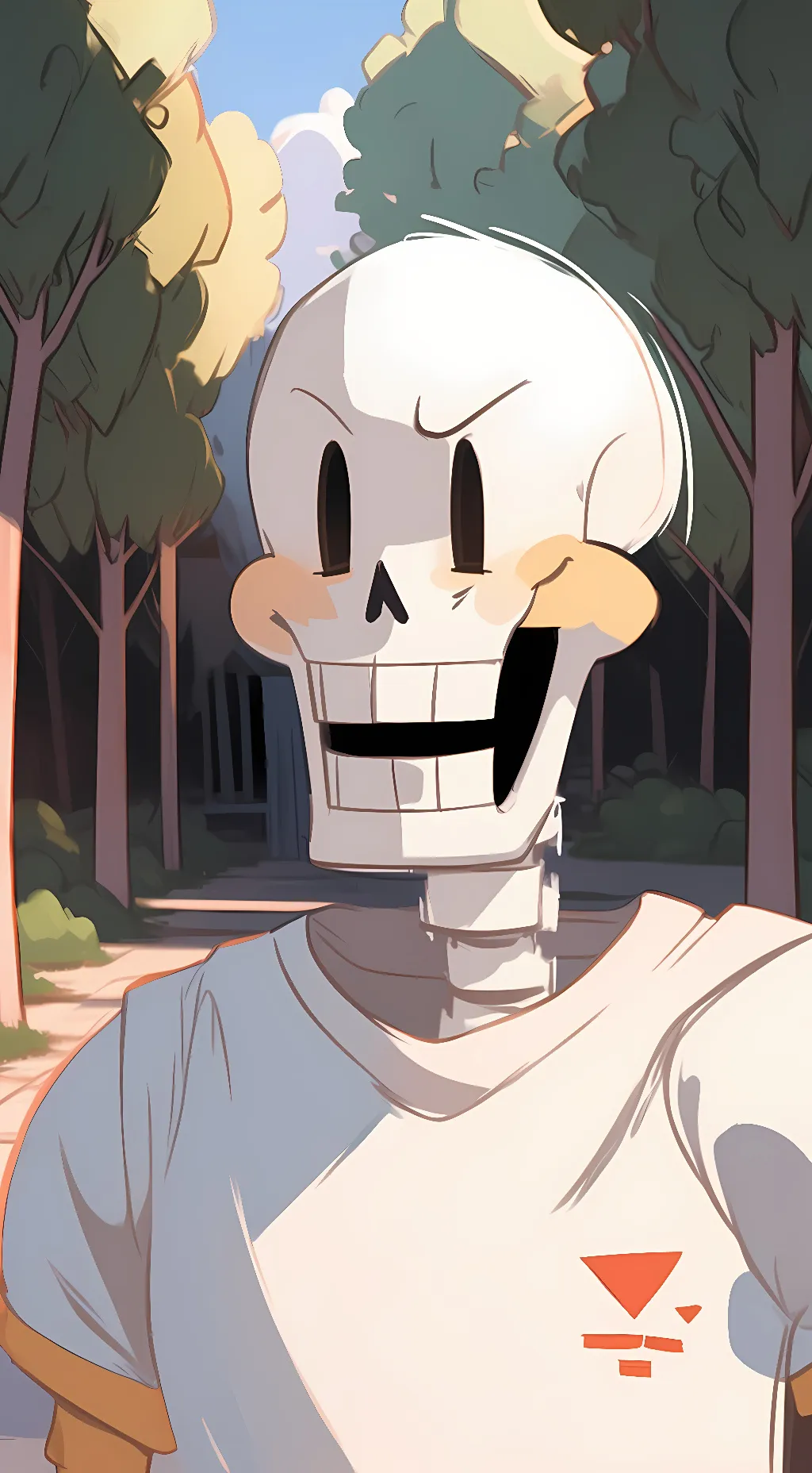 ai character: THE GREAT PAPYRUS background