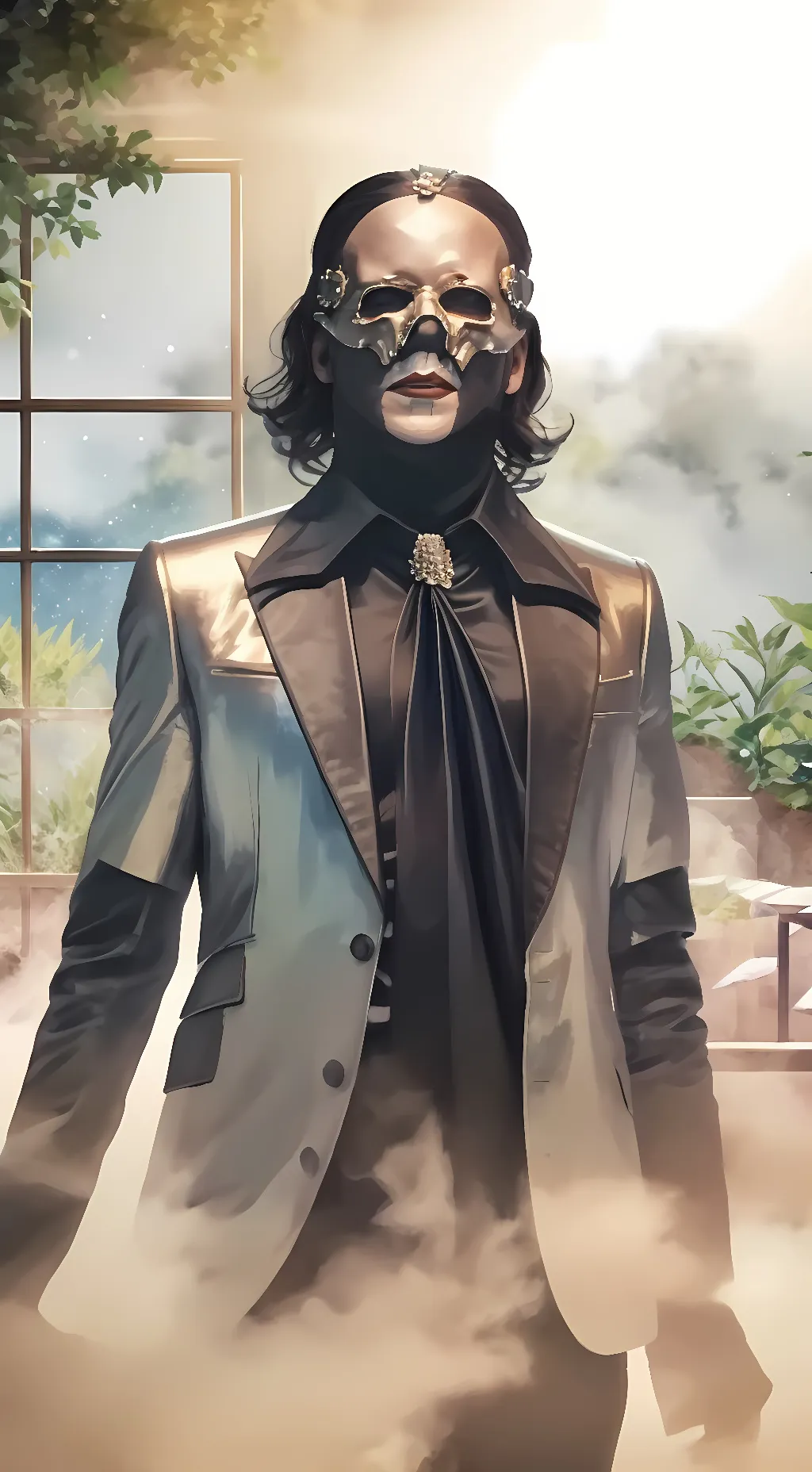 ai character: Papa V Perpetua  background