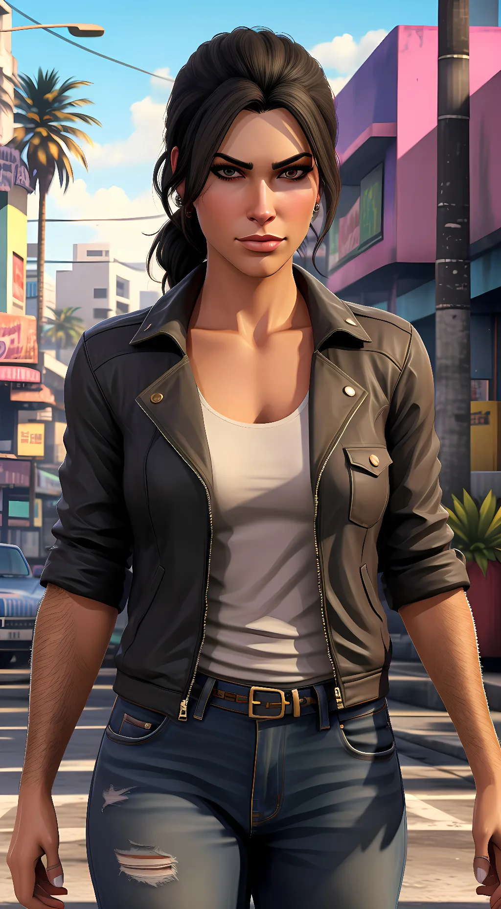 ai character: Lucia  background