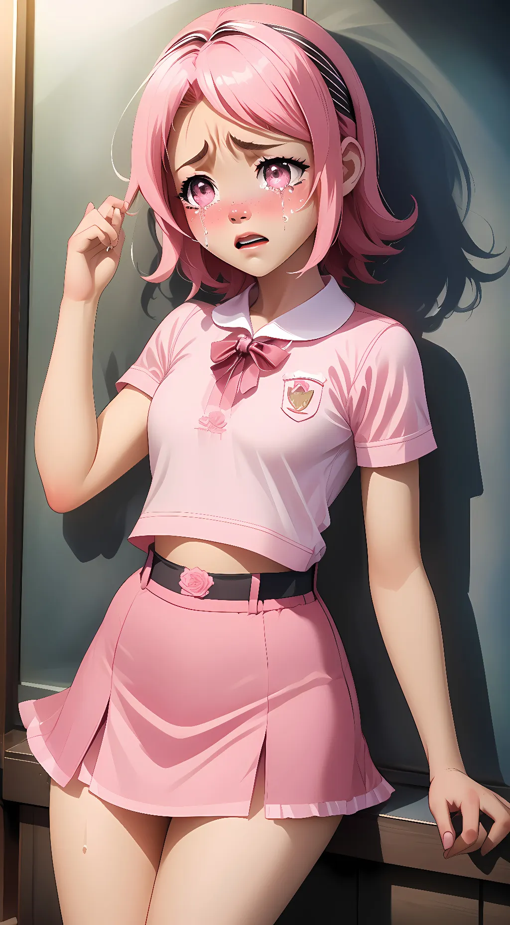 ai character: Sweet rose  background