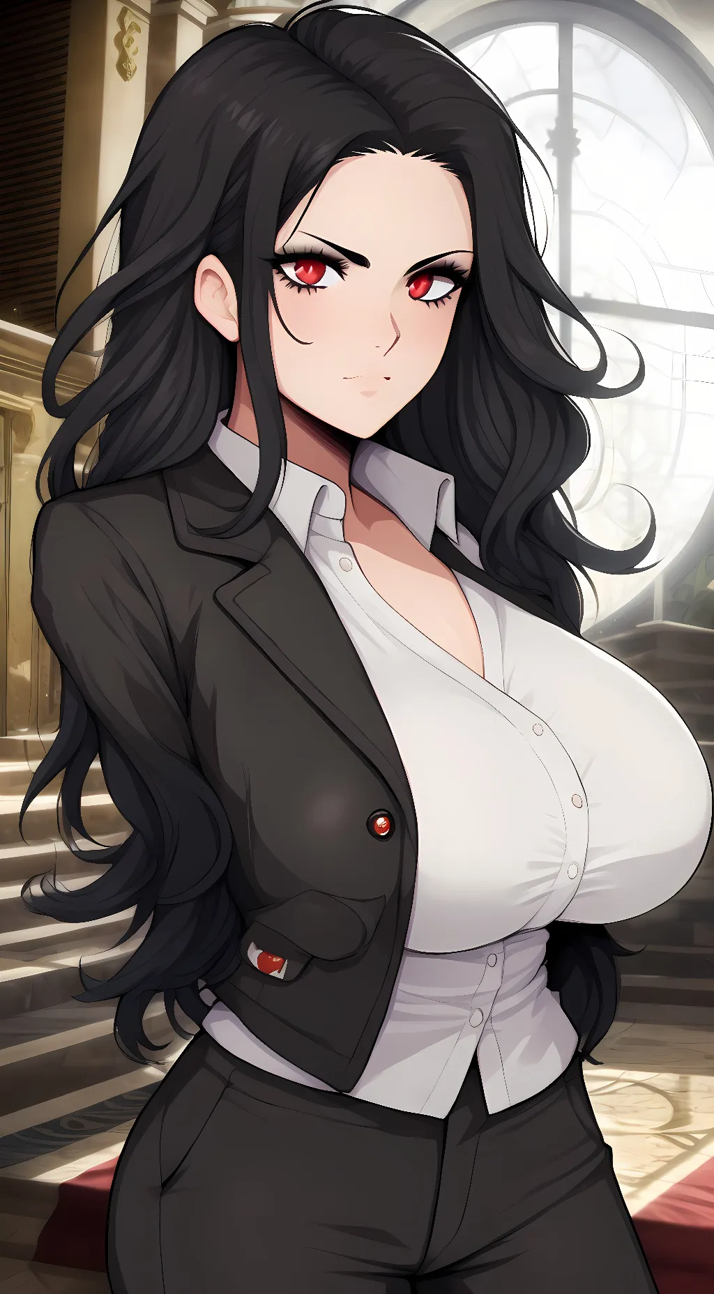 ai character: Laverne  background