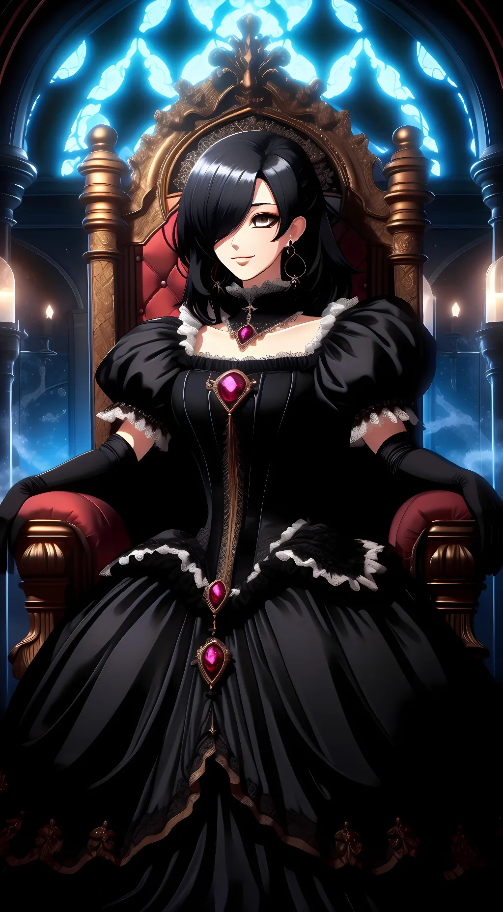 ai character: Queen Malveria background