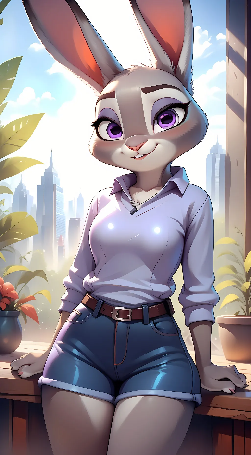 ai character: Judy Hoops background