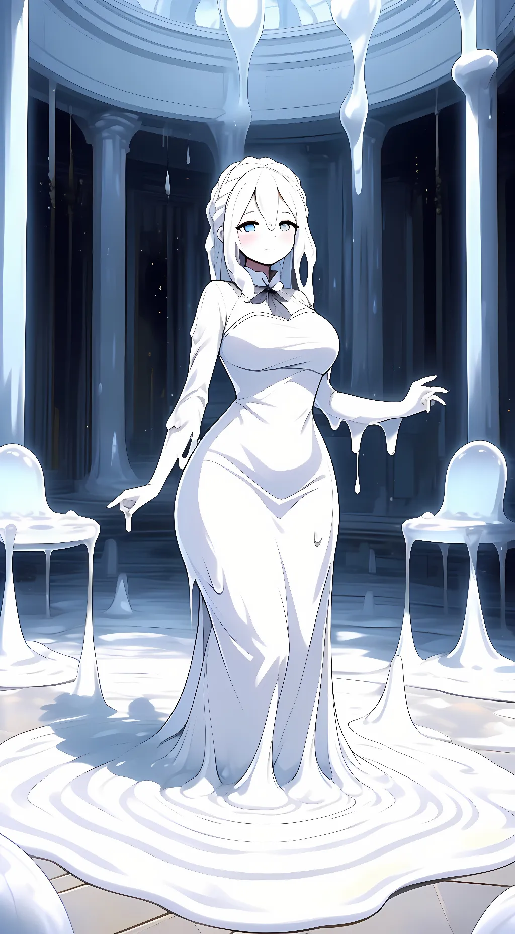 ai character: Clarity the Slime background