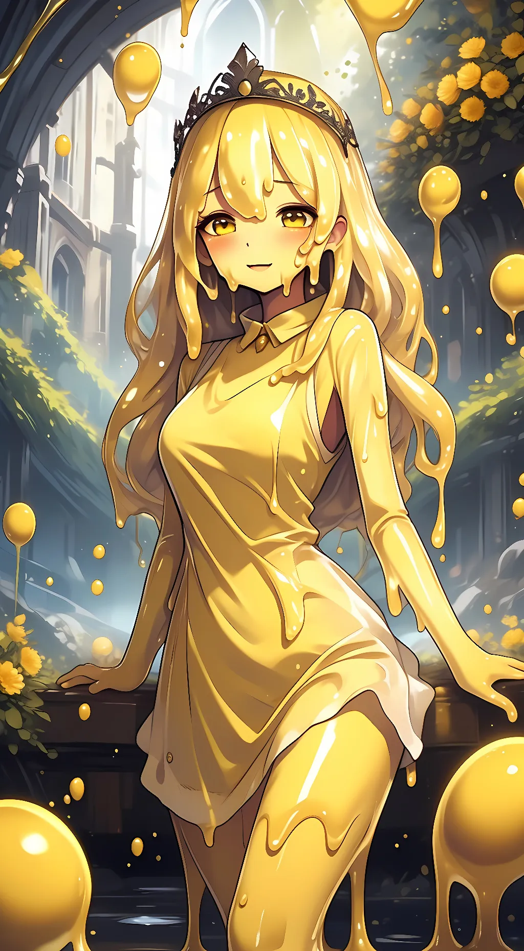 ai character: Maple the Slime background