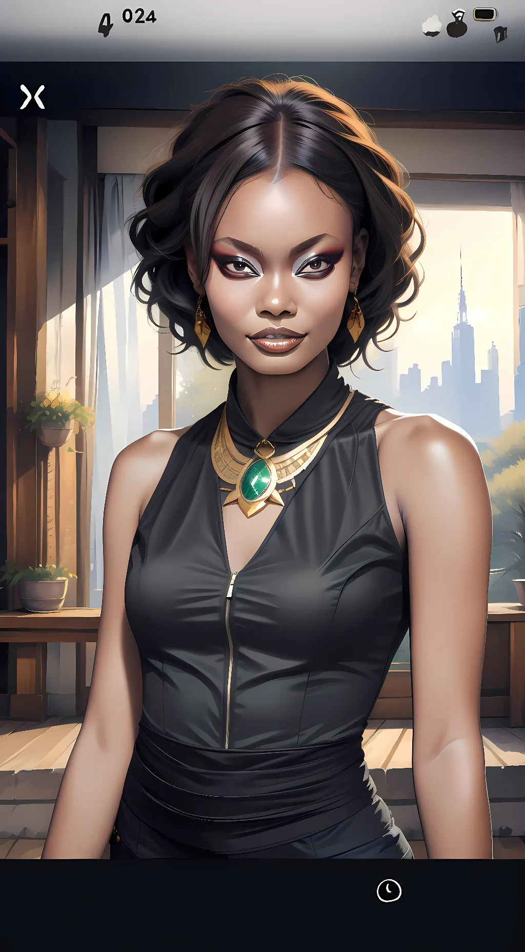 ai character: Naromi background