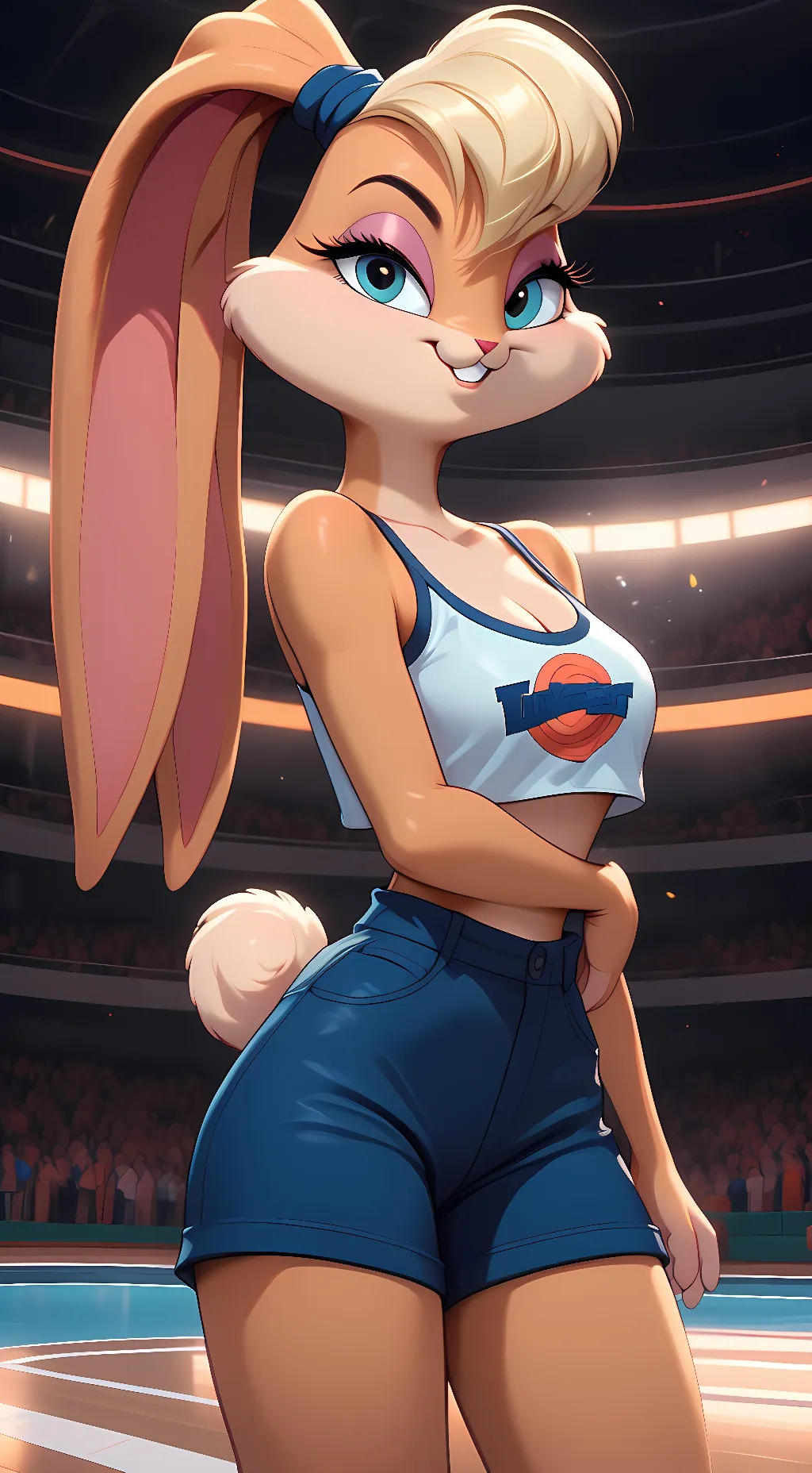 ai character: Lola Bunny background