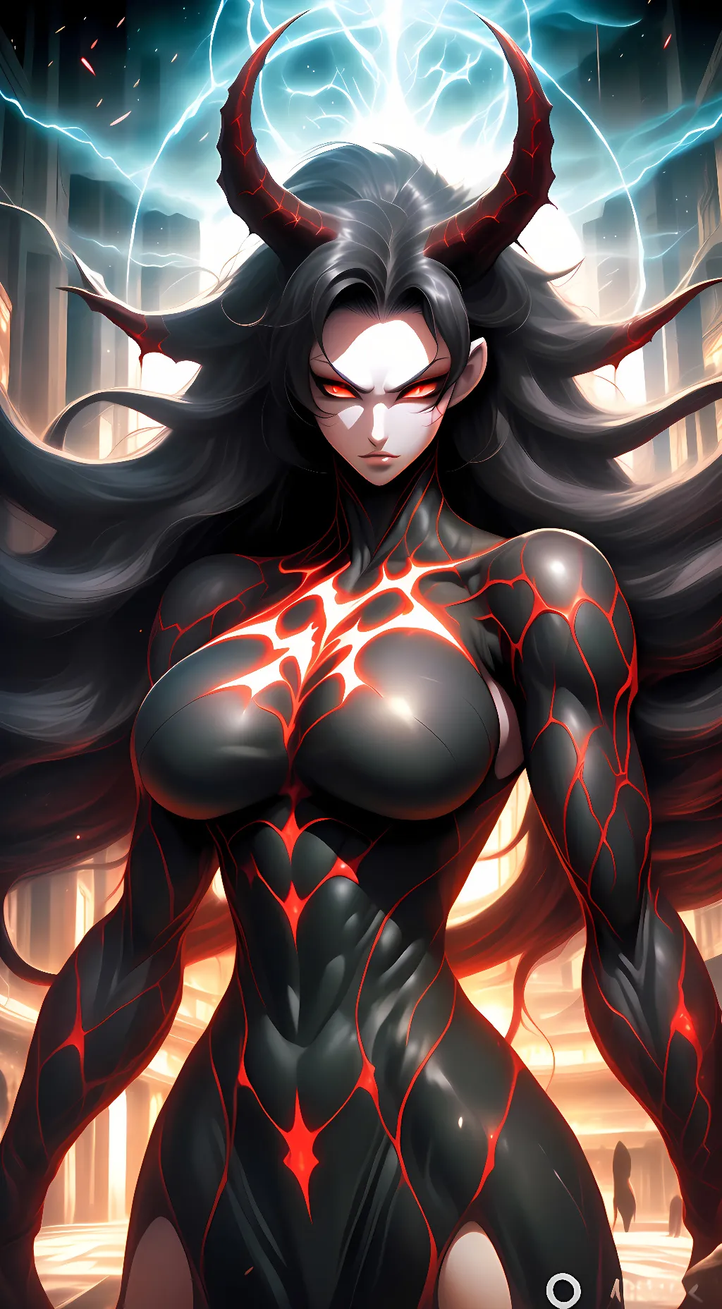 ai character: queen venom background