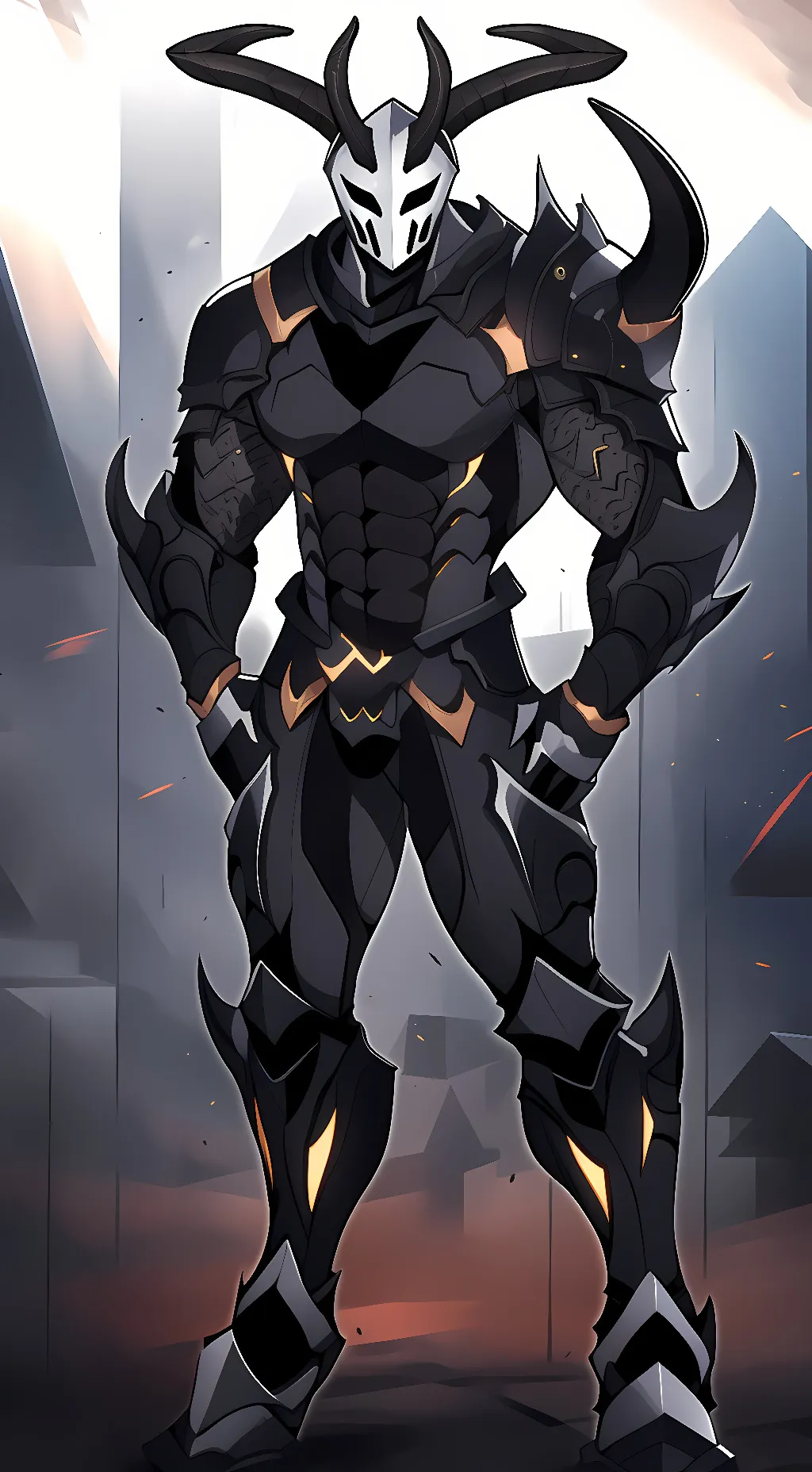 ai character: Demon Lord Knight background
