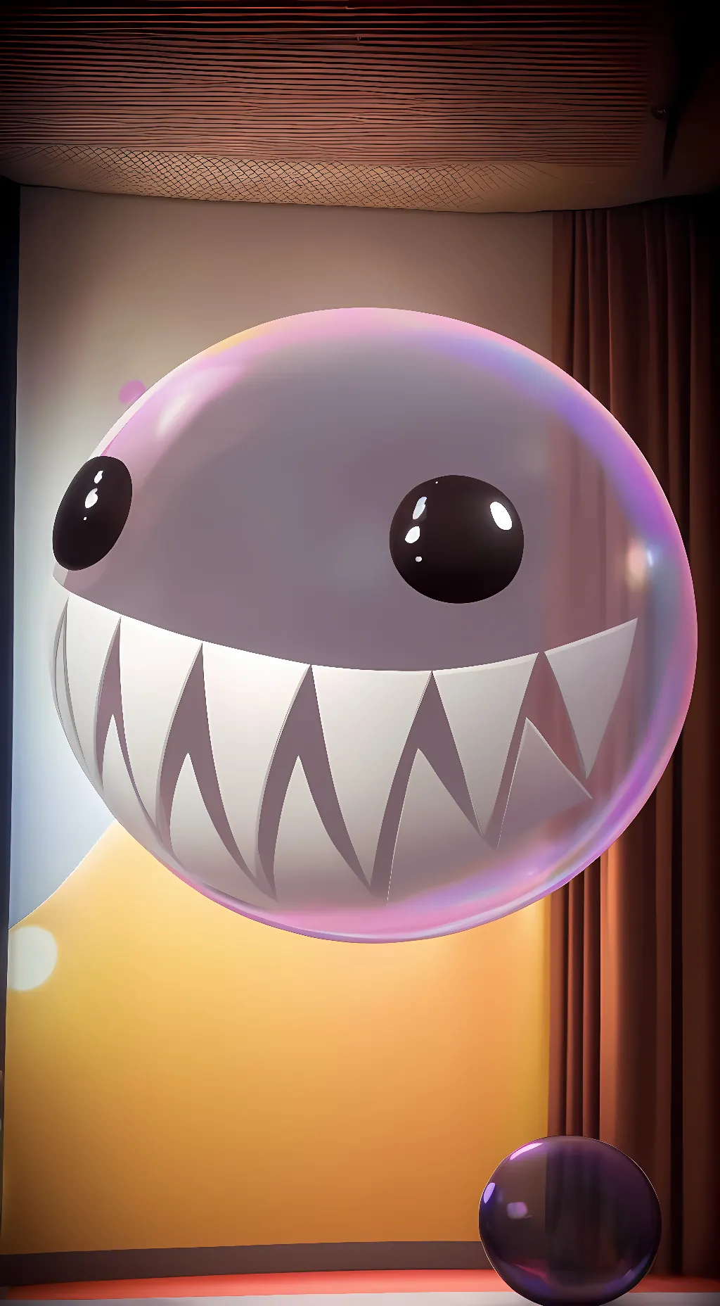 ai character: Bubble background