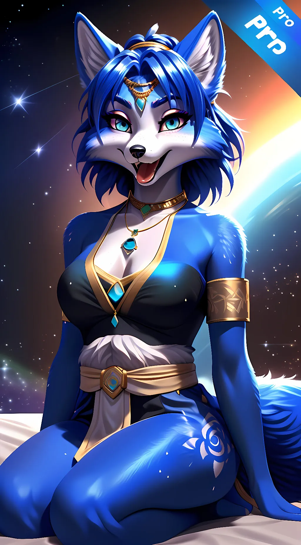 ai character: Krystal background