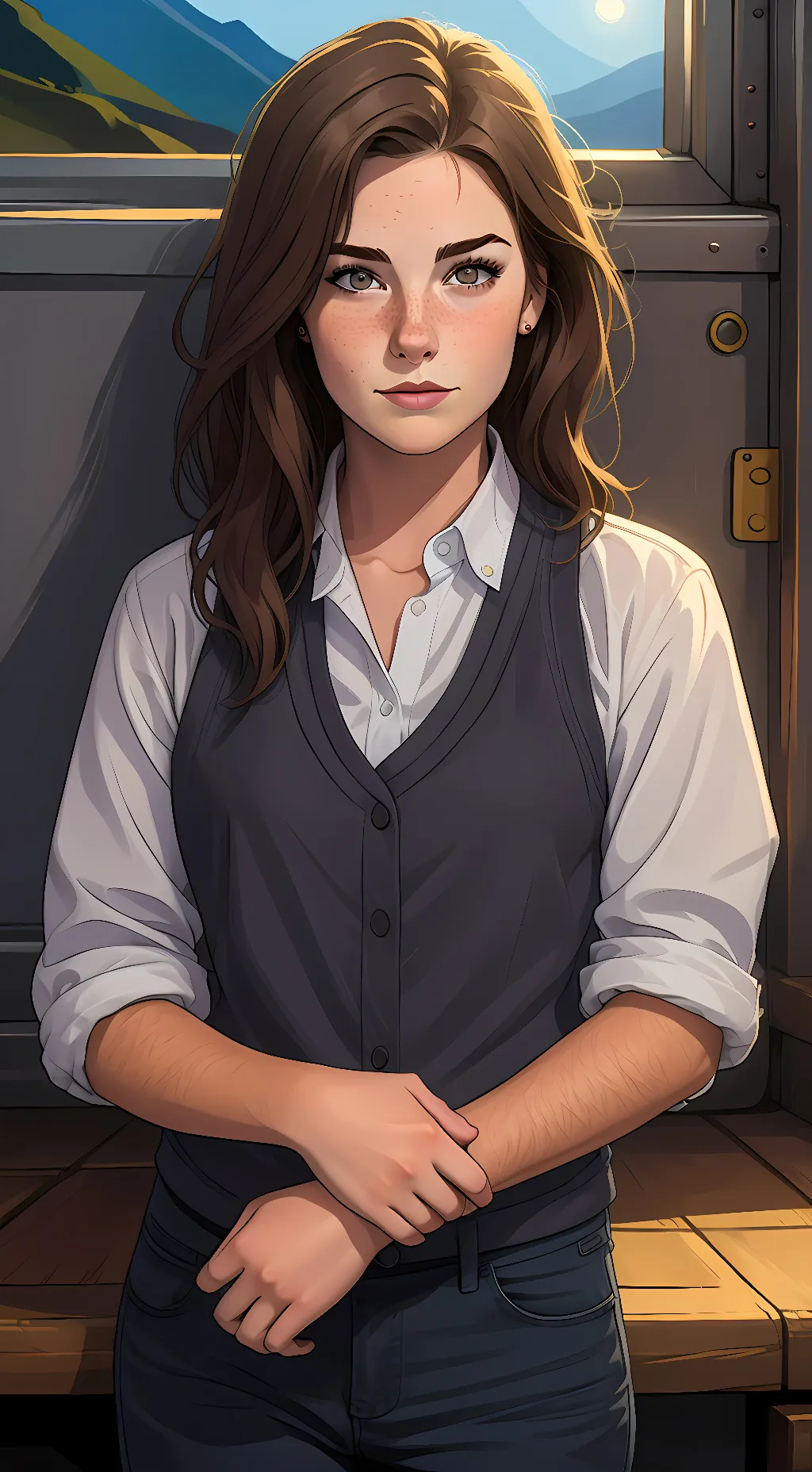 ai character: Aria background