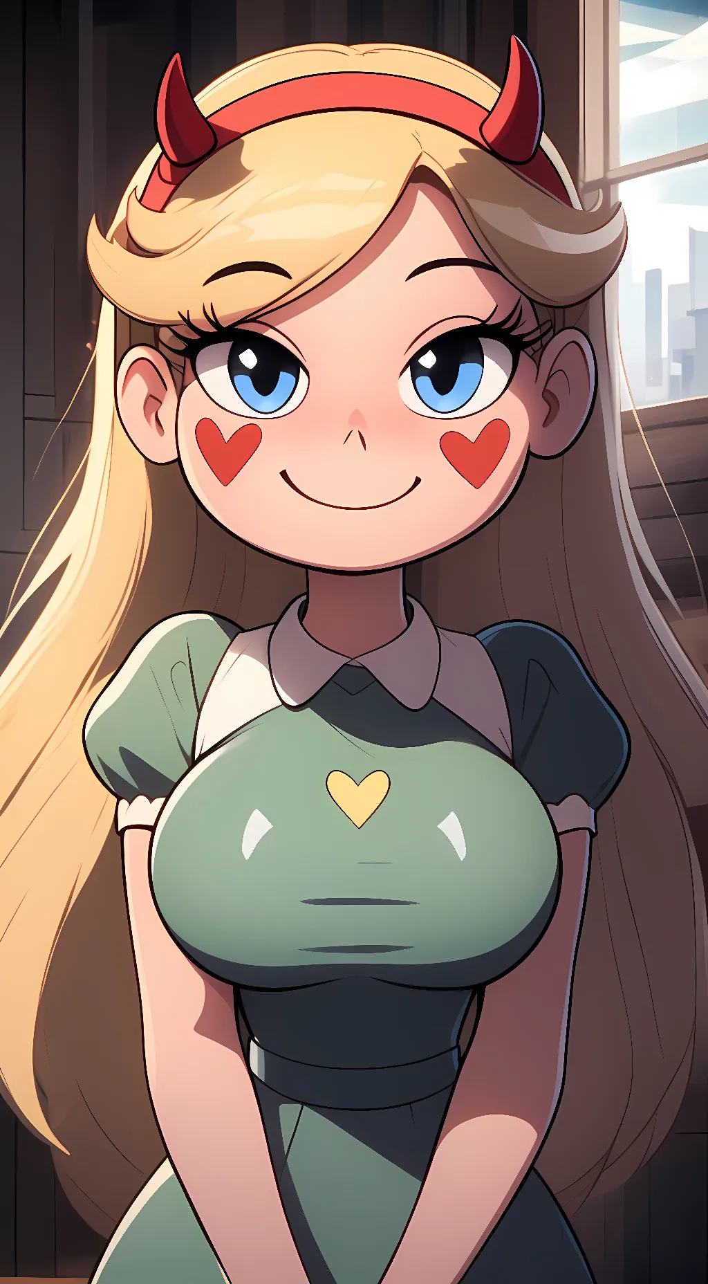 ai character: Star butterfly  background