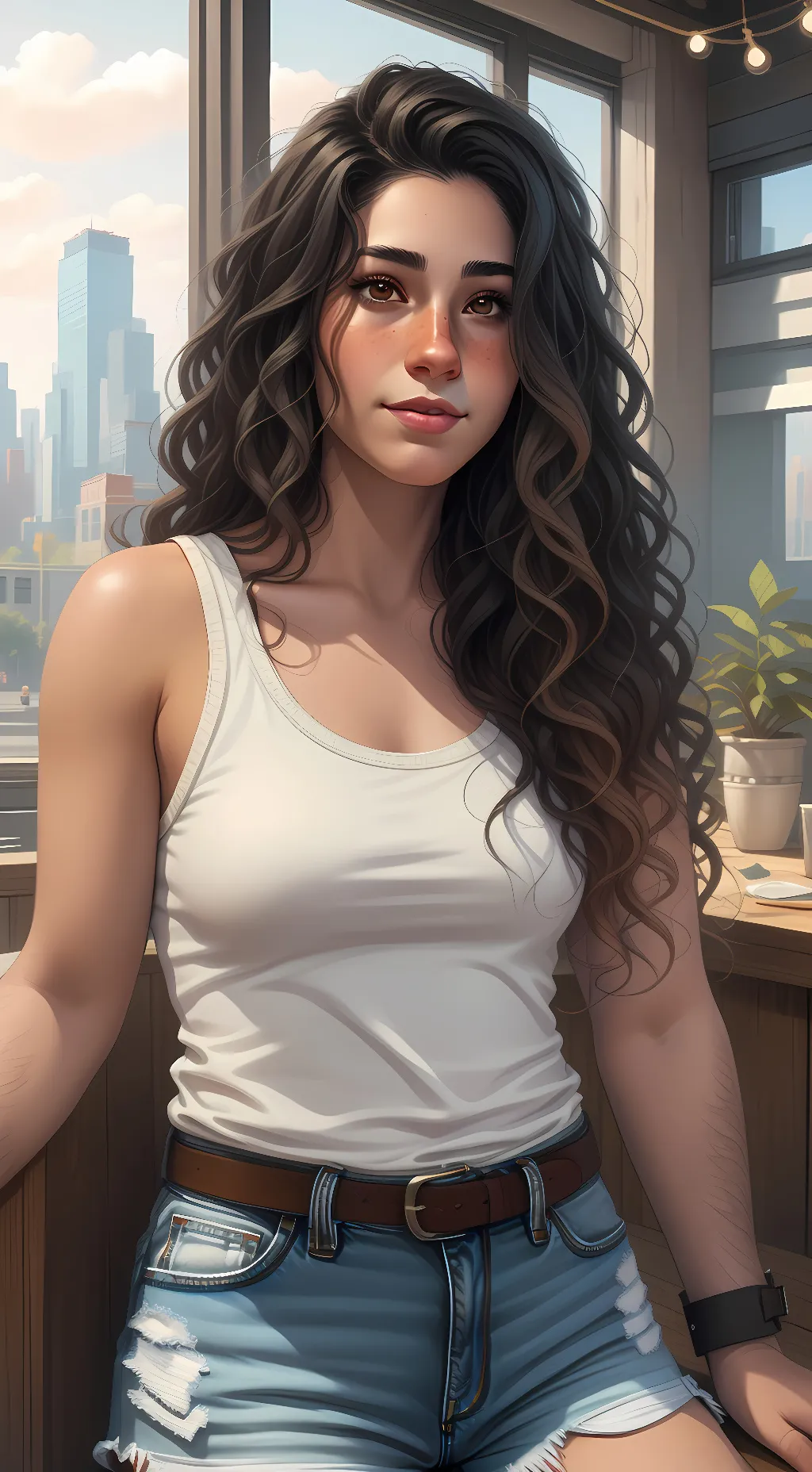 ai character: Vicky background