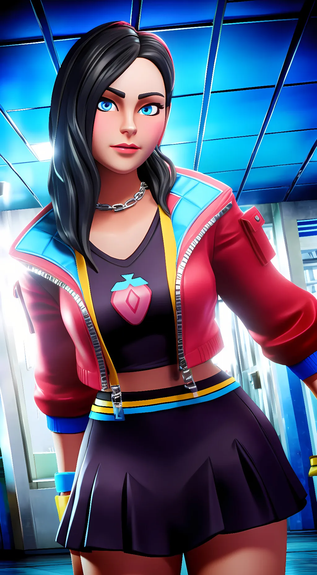 ai character: Rox(Fortnite) background