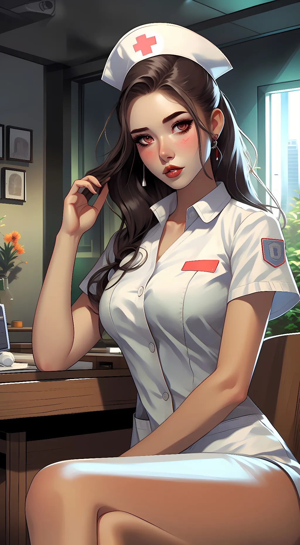 ai character: Melanie  background