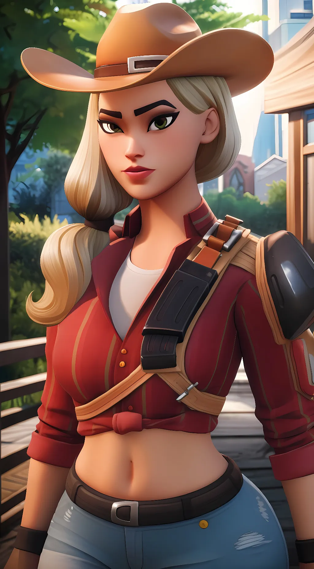 ai character: Rustler(Fortnite) background