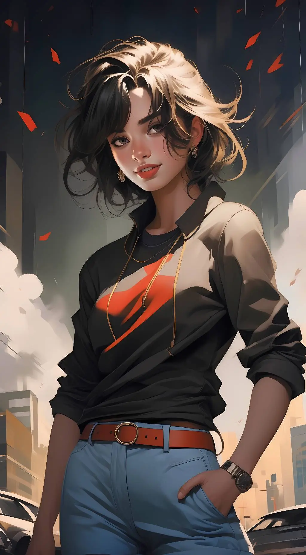 ai character: Em (Girlfriend) background