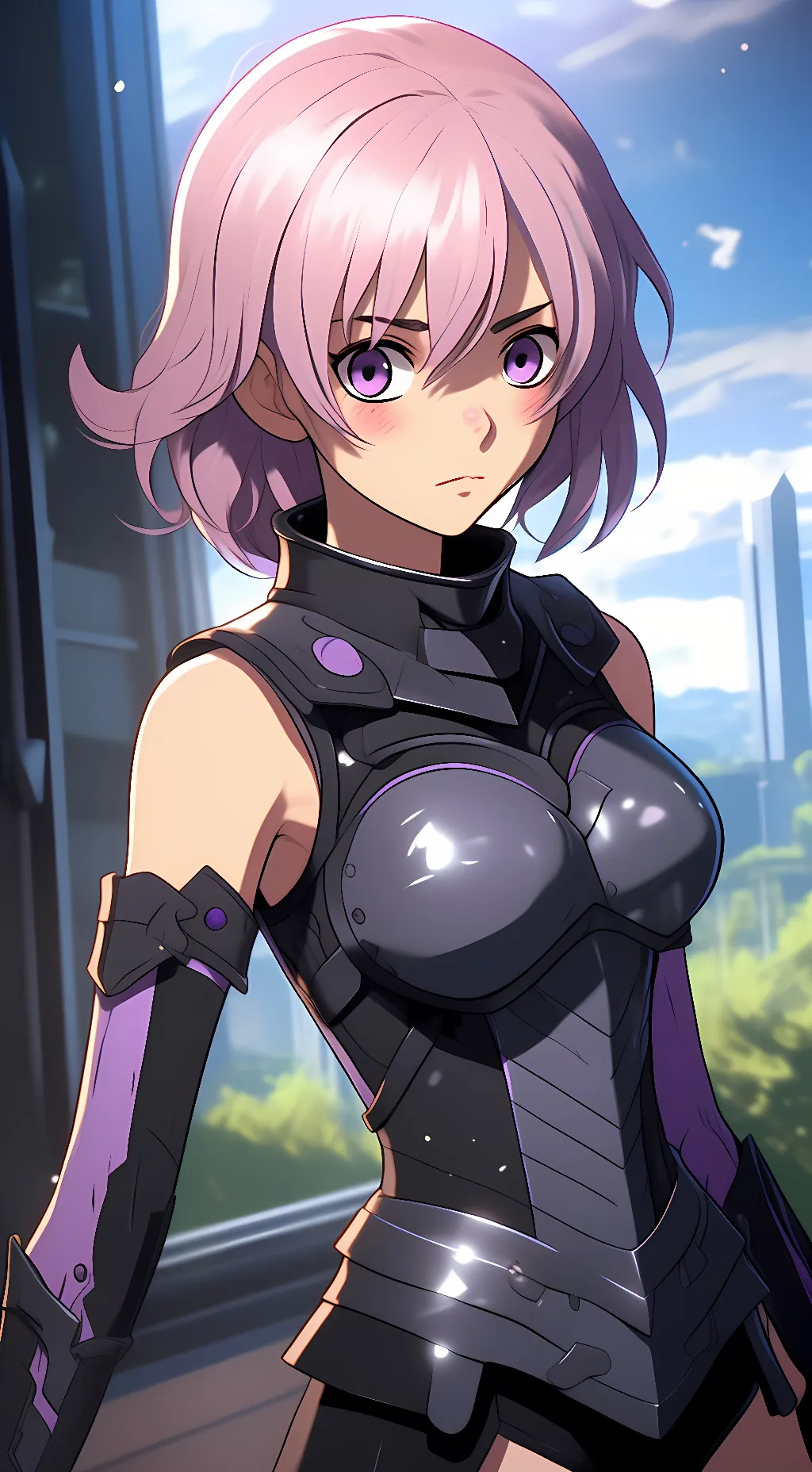 ai character: Mash Kyrielight background