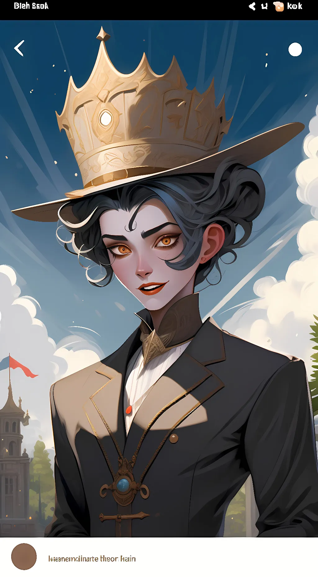 ai character: Stolas background