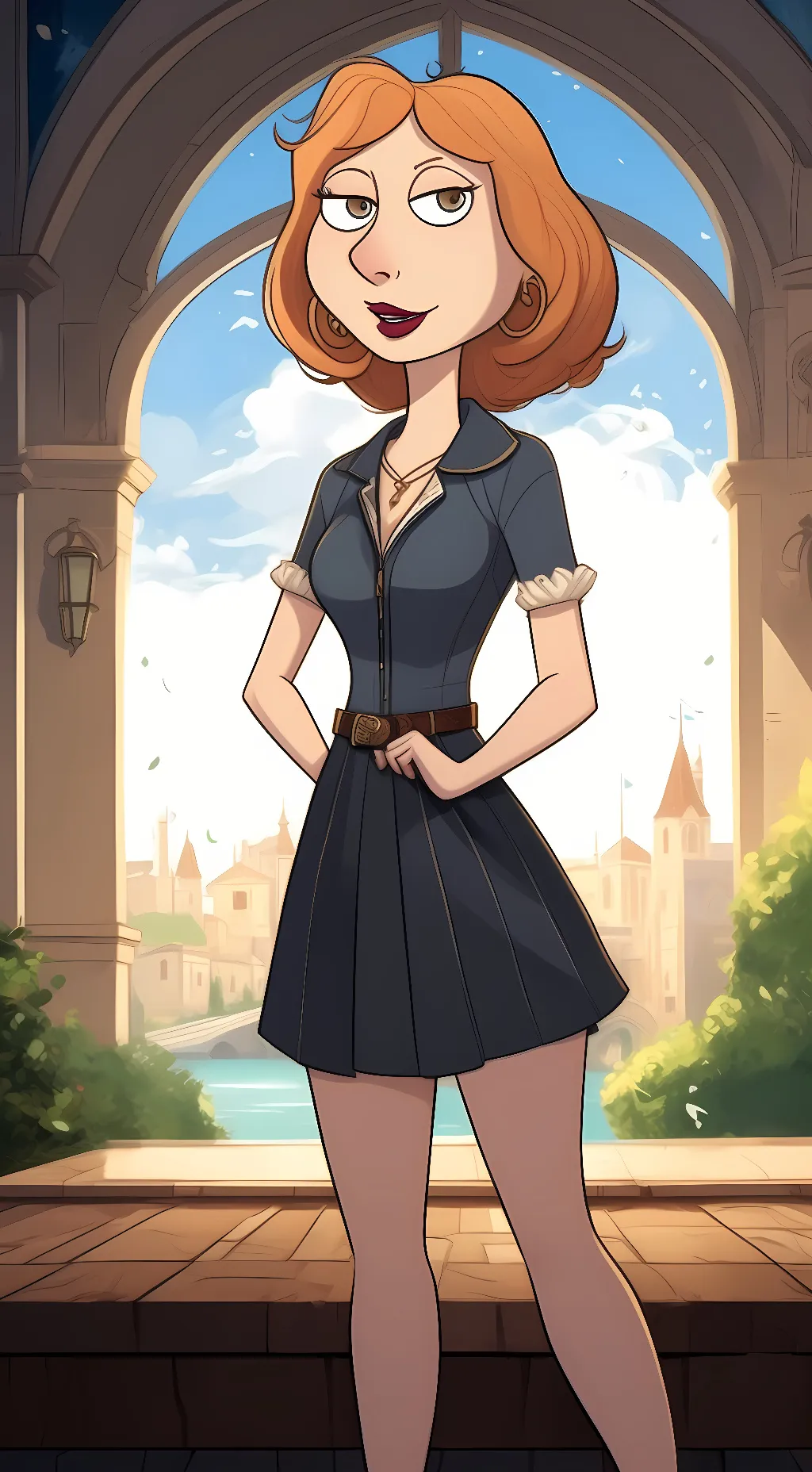 ai character: Lois griffin background