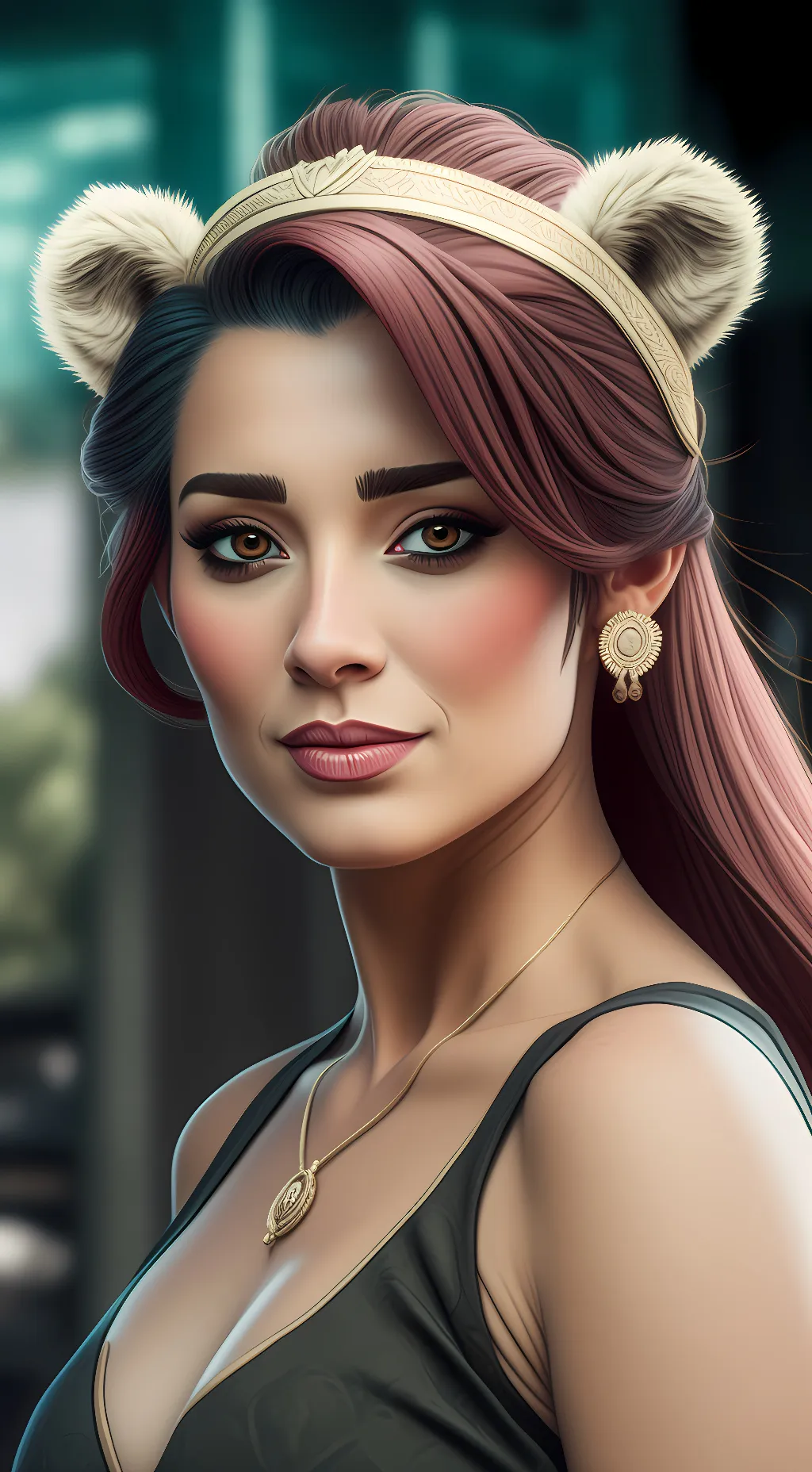 ai character: Galaxy background