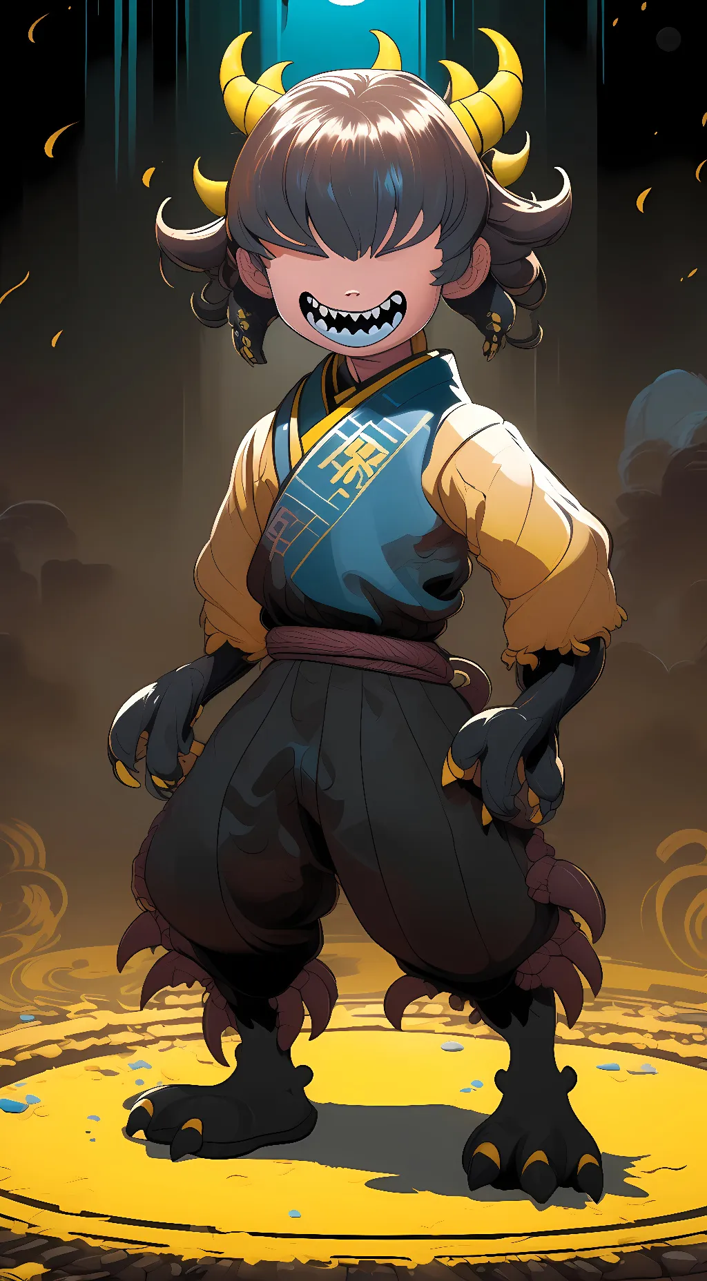 ai character: Beast Bendy/BB background