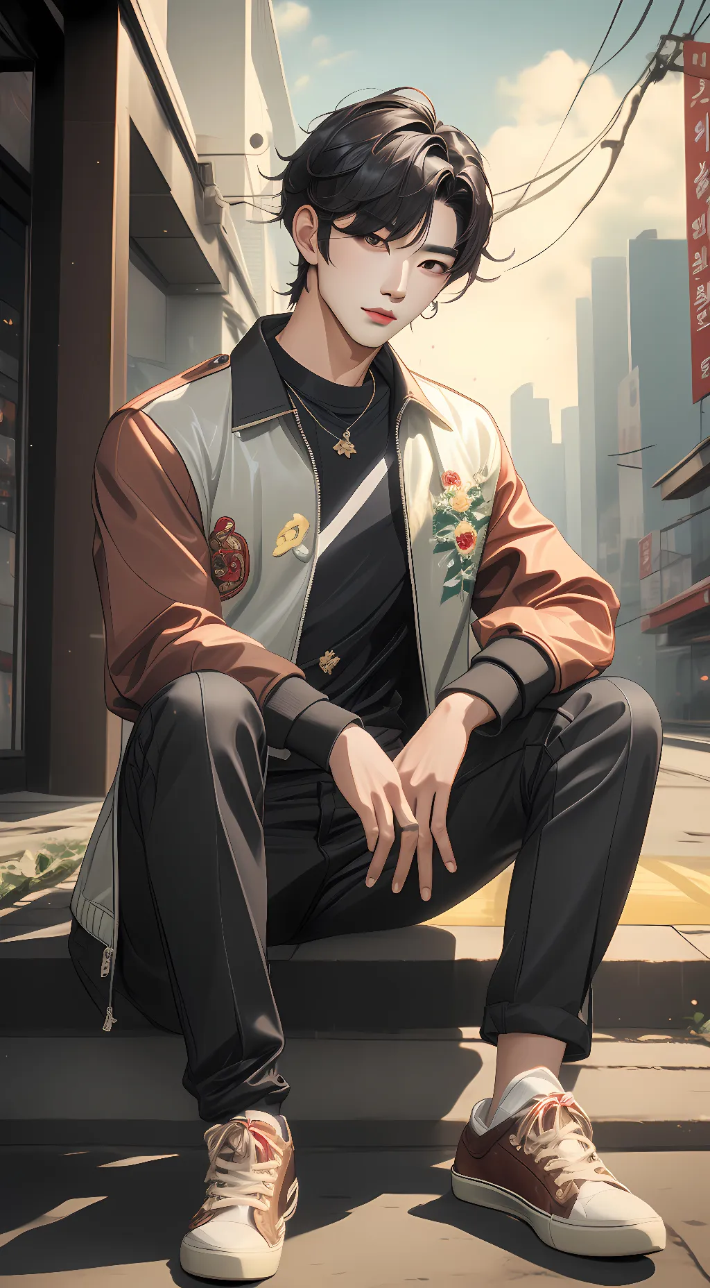 ai character: ENHYPEN background