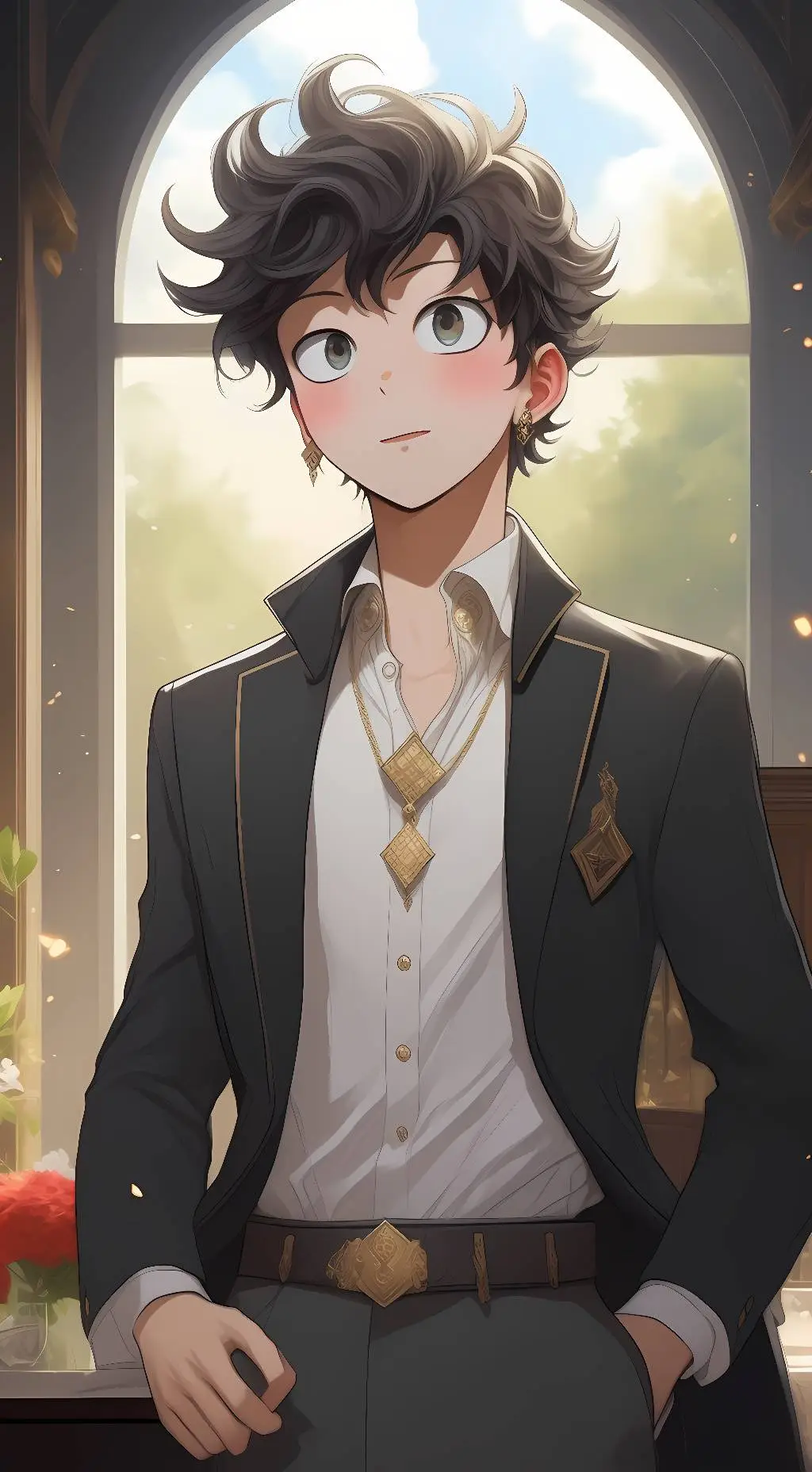 ai character: Deku background