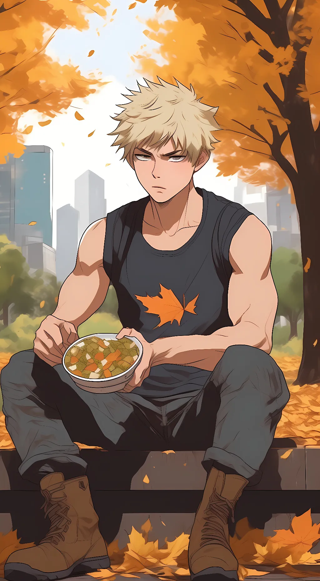 ai character: Bakugo background