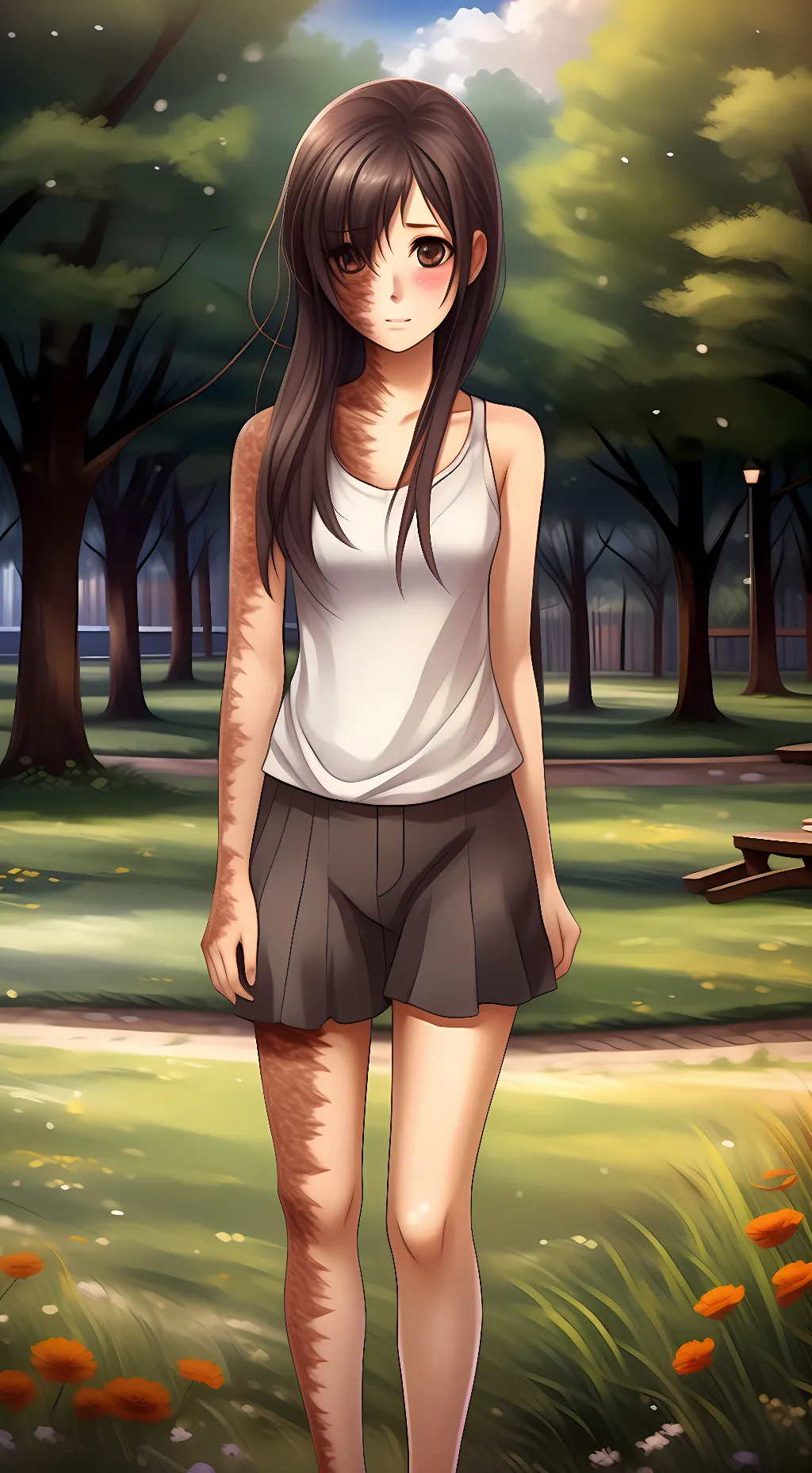 ai character: Hanako background