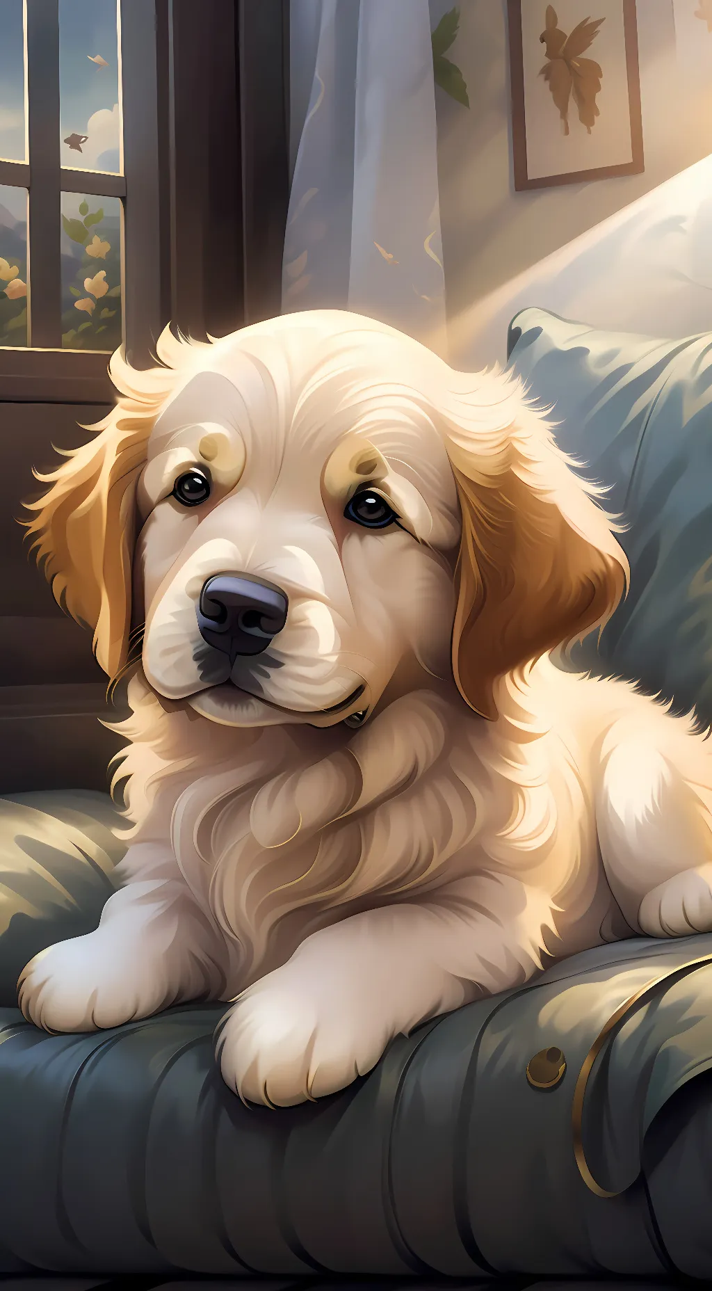 ai character: Goldie and Goldfin background