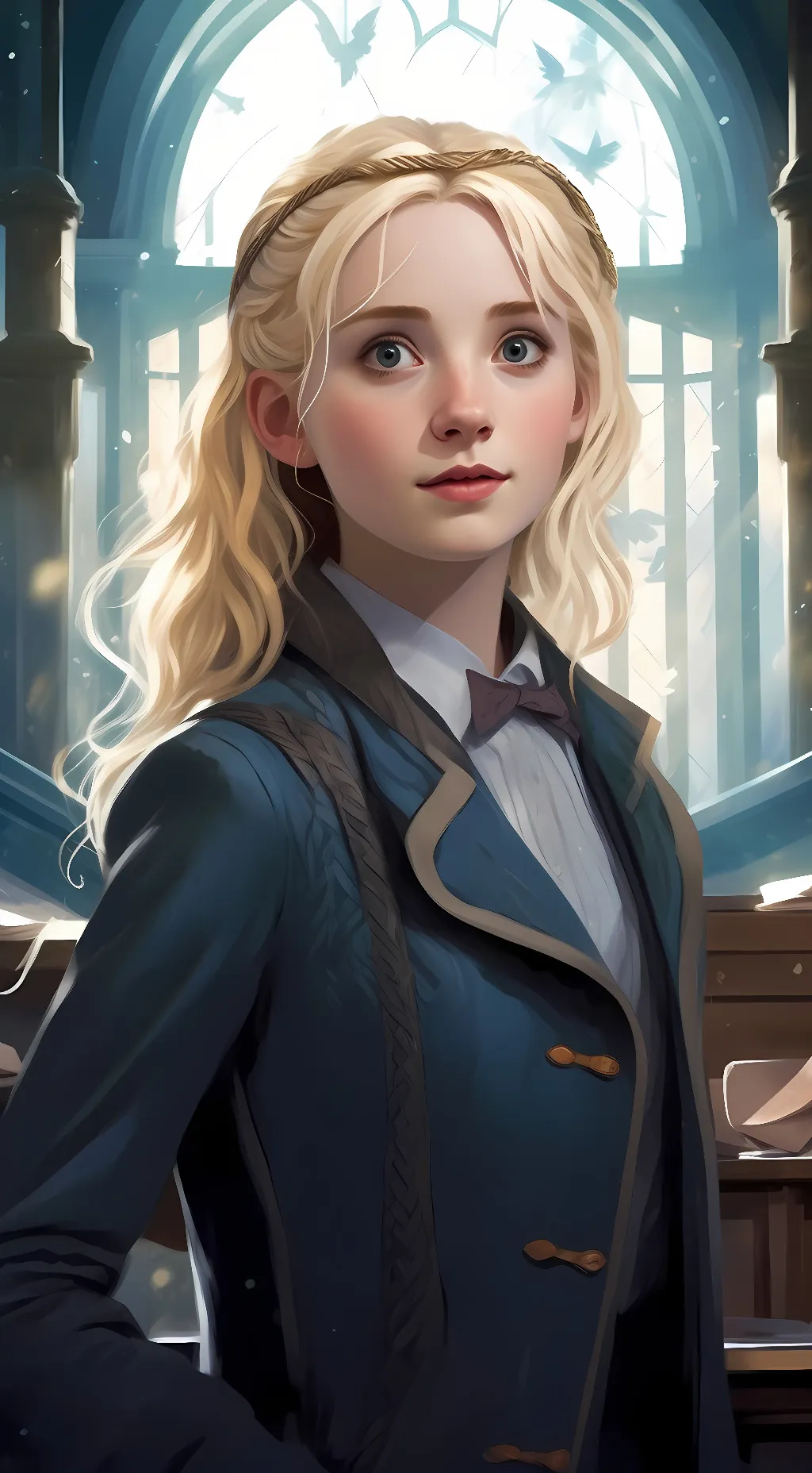 ai character: luna lovegood background