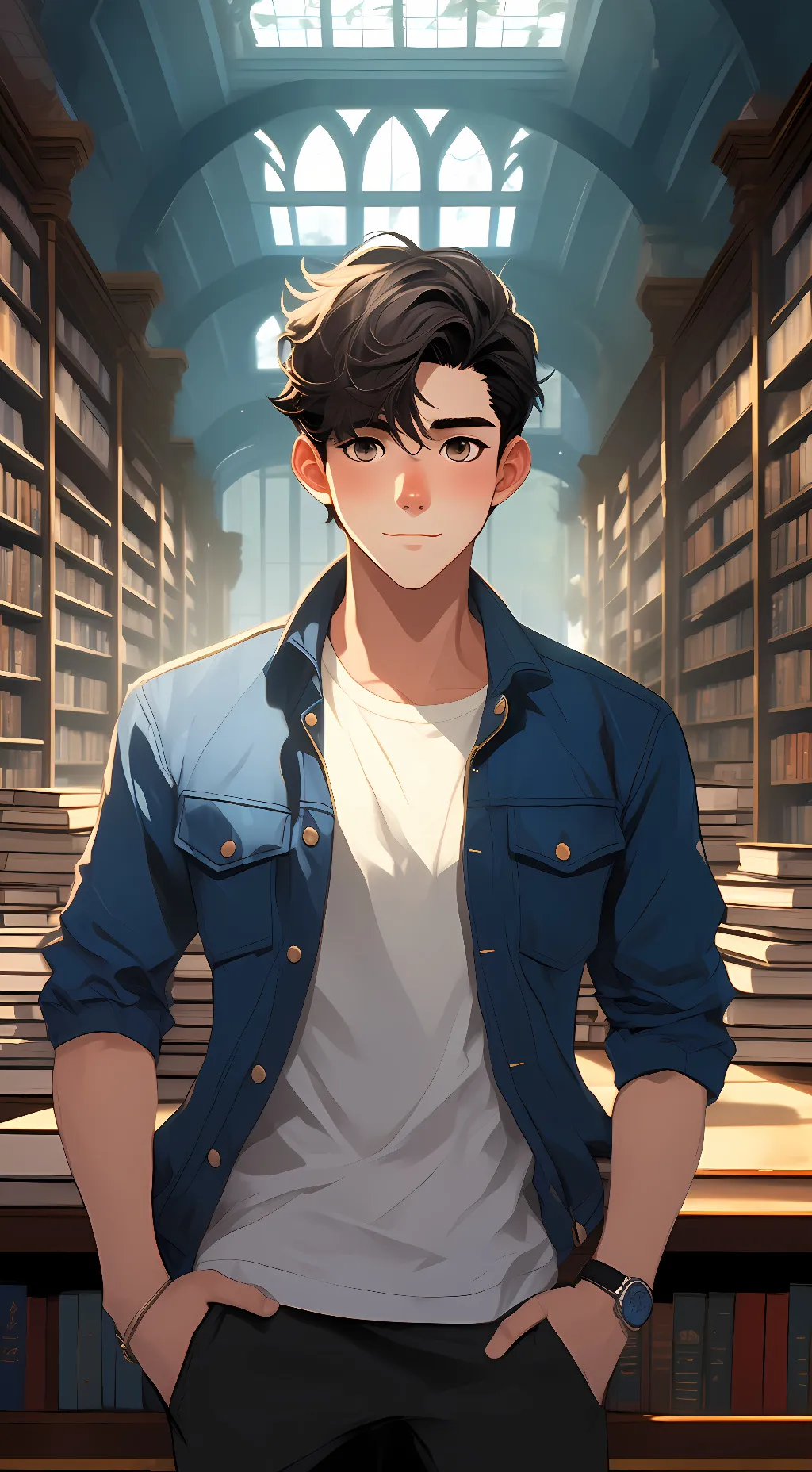 ai character: Ein  background