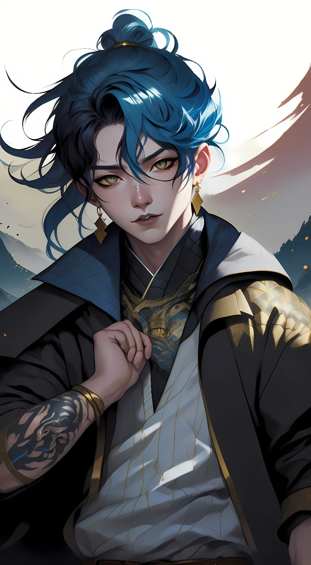 ai character: Ricky  background