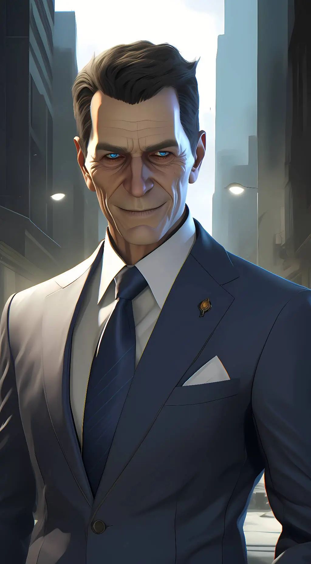 ai character: G-man background