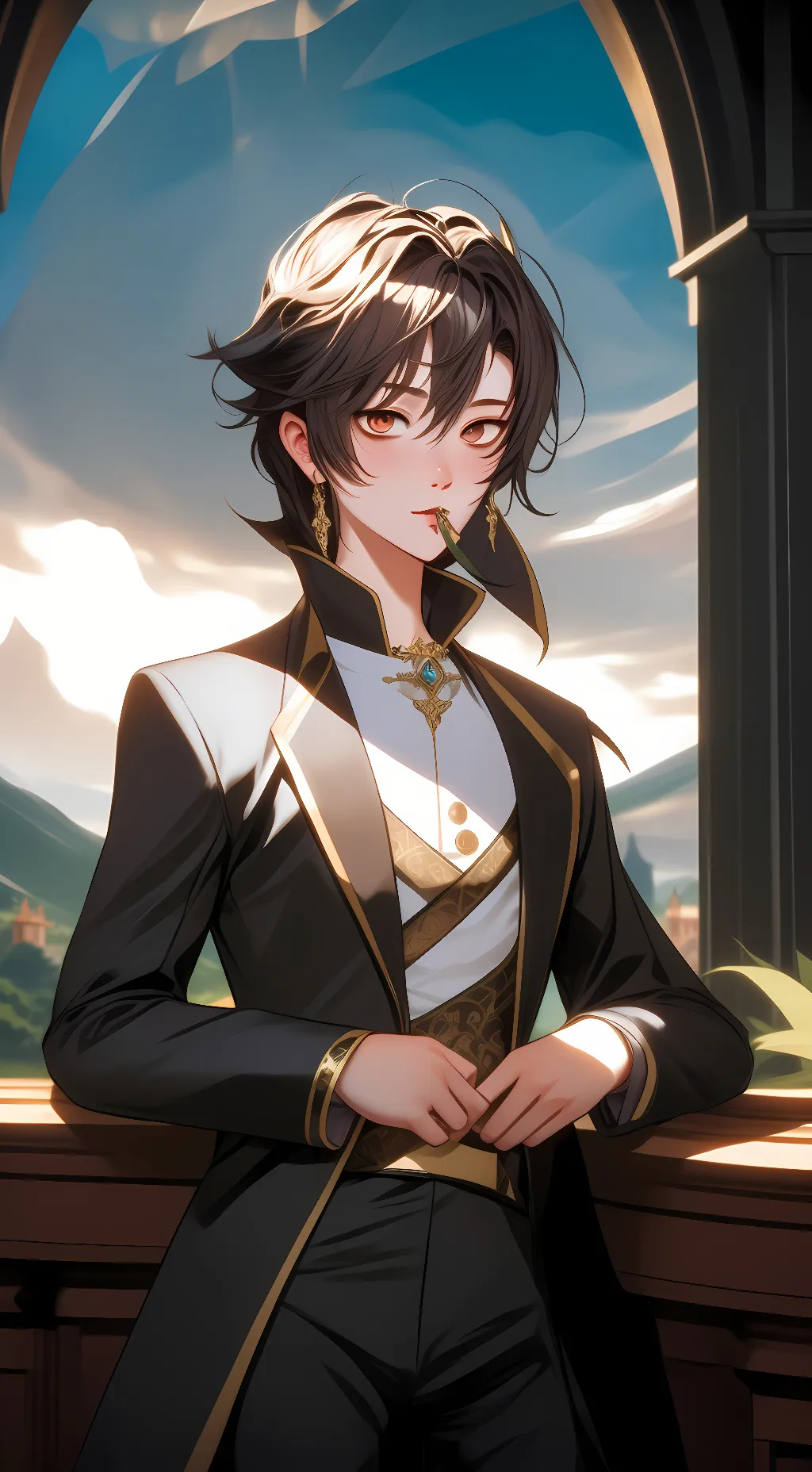 ai character: Anthony  background