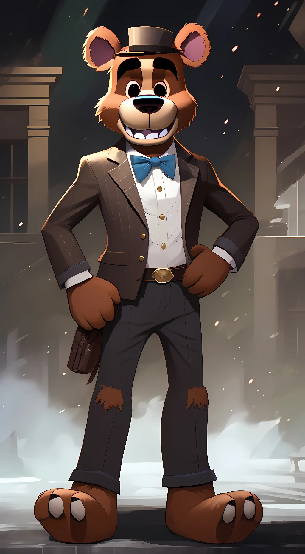 ai character: Freddy background