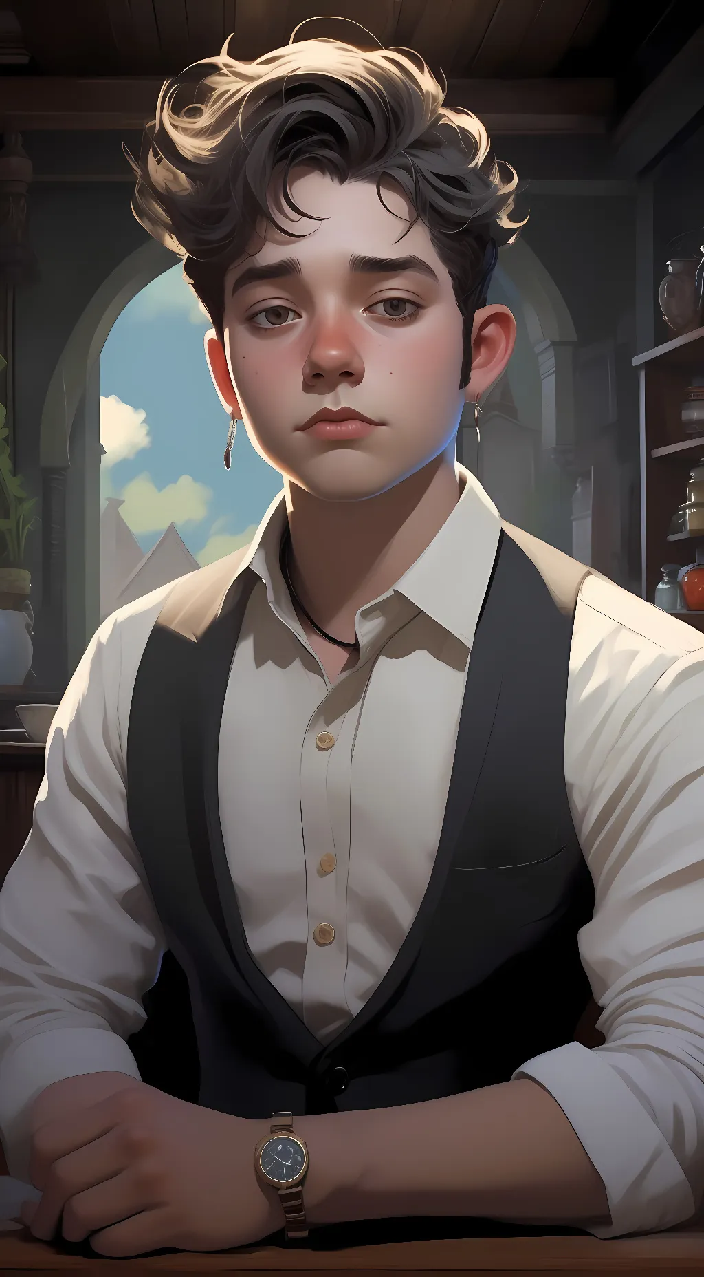 ai character: Shaun background