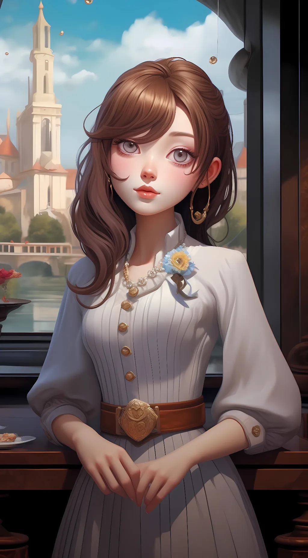 ai character: Mary  background