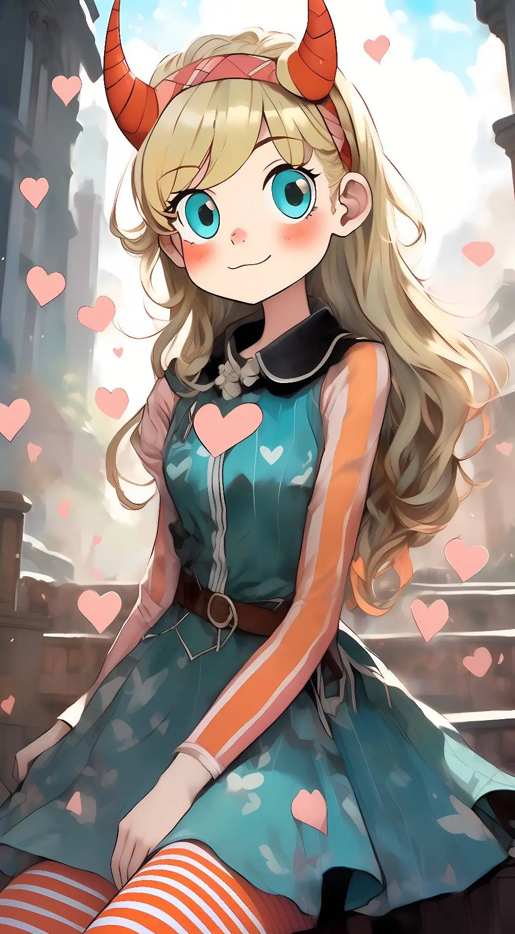 ai character: star butterfly background