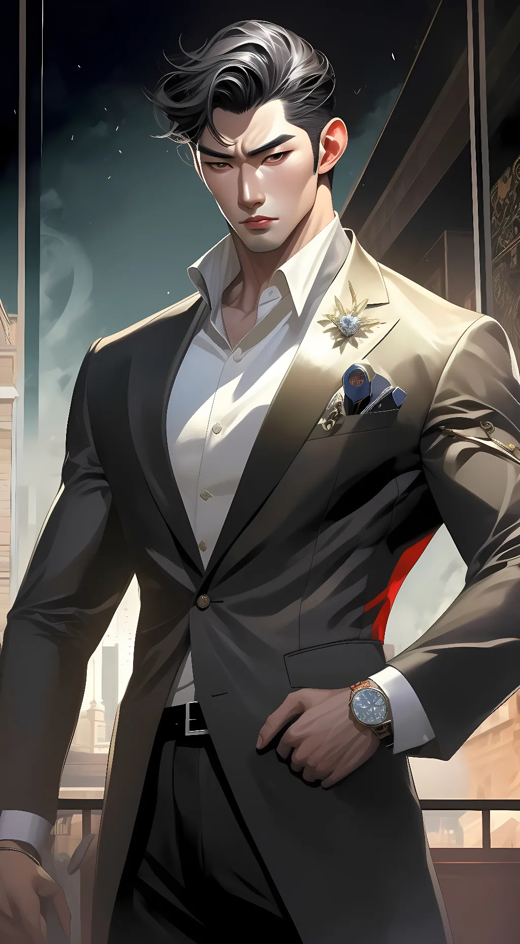 ai character: wei background