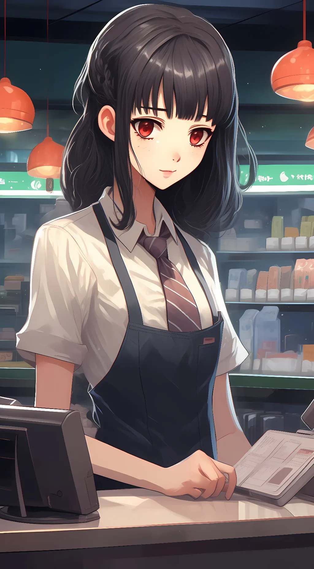 ai character: Yandere Cashier background